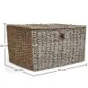 Mand van Natuurlijke Vezels met Deksel - 40x30CM - Baulera image 7