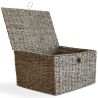 Mand van Natuurlijke Vezels met Deksel - 40x30CM - Baulera image 7