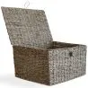Mand van Natuurlijke Vezels met Deksel - 40x30CM - Baulera image 7