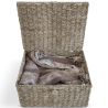 Mand van Natuurlijke Vezels met Deksel - 40x30CM - Baulera image 7