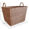 Rieten Mand met Handvatten - 45x35CM - Luisa image 7