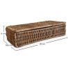 Rieten mand met deksel - 26x10CM - Lung image 7