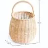 Rieten mand met handvat - 33x22CM - Vernu image 7