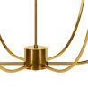 Gouden Plafondkroonluchter met 6 Kappen - Arena image 7