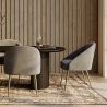 Design fauteuil - bekleed met fluweel - Gouden poot - Wasda image 7