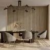 Design fauteuil - bekleed met fluweel - Gouden poot - Wasda image 7