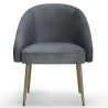 Design fauteuil - bekleed met fluweel - Gouden poot - Wasda image 7