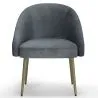 Design fauteuil - bekleed met fluweel - Gouden poot - Wasda image 7