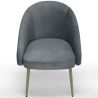 Design fauteuil - bekleed met fluweel - Gouden poot - Wasda image 7