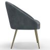 Design fauteuil - bekleed met fluweel - Gouden poot - Wasda image 7