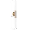 LED Wandlamp Buis in Metaal en Glas - Vintage - Wada image 7