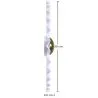Wandlamp Wandapplicatie Bloem van Wit en Goudkleurig Metaal - 30CM image 7