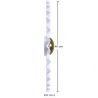 Wandlamp Wandapplicatie Bloem van Wit en Goudkleurig Metaal - 40CM image 7