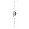 Wandlamp Wandapplicatie Bloem van Wit en Goudkleurig Metaal - 40CM image 7
