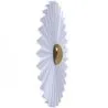 Wandlamp Wandapplicatie Bloem van Wit en Goudkleurig Metaal - 40CM image 7