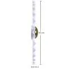 Wandlamp Wandapplicatie Bloem van Wit en Goudkleurig Metaal - 45CM image 7