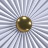 Wandlamp Wandapplicatie Bloem van Wit en Goudkleurig Metaal - 45CM image 7