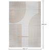 Groot Tapijt met Eigentijds Modern Ontwerp - Beige (290x200 cm) - Lubida image 7