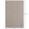 Groot vloerkleed met eigentijds en modern ontwerp - Beige (160x230cm) - Deras image 7