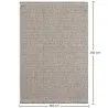 Groot vloerkleed met eigentijds en modern ontwerp - Beige (160x230cm) - Deras image 7