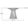 Ronde Eettafel - Glas & Metaal - Barrel image 7