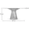 Ronde Eettafel - Glas & Metaal - Barrel image 7