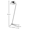 Vloerlamp - Woonkamerlamp - Zwart - Giorge image 7