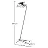 Vloerlamp - Woonkamerlamp - Zwart - Giorge image 7