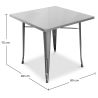 Vierkante Eettafel - Industrieel Ontwerp - Stylix image 7