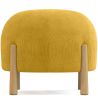 Ronde Poef Bekleed met Ribfluweel en Poten van Natuurlijk Hout - Marrakesh image 7