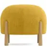 Ronde Poef Bekleed met Ribfluweel en Poten van Natuurlijk Hout - Marrakesh image 7