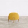 Ronde Poef Bekleed met Ribfluweel en Poten van Natuurlijk Hout - Marrakesh image 7