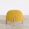 Ronde Poef Bekleed met Ribfluweel en Poten van Natuurlijk Hout - Marrakesh image 7