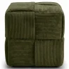 Vierkante Poef Bekleed met Ribfluweel - Modern Ontwerp - Cube image 7