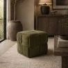 Vierkante Poef Bekleed met Ribfluweel - Modern Ontwerp - Cube image 7