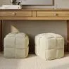 Vierkante Poef Bekleed met Ribfluweel - Modern Ontwerp - Cube image 7