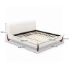 Tweepersoonsbed 160x200 CM Bed - Bekleed met Bouclé Stof - Dream image 7