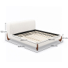 Tweepersoonsbed 180x200 CM Bed - Bekleed met Bouclé Stof - Dream image 7