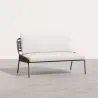 Buitenbank 135cm - Aluminium en Synthetisch Rotan - Brawma image 7