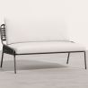 Buitenbank 135cm - Aluminium en Synthetisch Rotan - Brawma image 7
