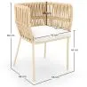 Beige Buitentstoel - Touw - Ress image 7