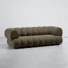 Velours Beklede Bank - Moderne Stijl - 2/3 Zits - Curved Teddy image 7