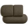 Velours Beklede Bank - Moderne Stijl - 2/3 Zits - Curved Teddy image 7