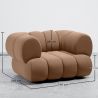 Velours Beklede Fauteuil - Moderne Stijl - Gebogen Velvet image 7