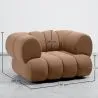 Velours Beklede Fauteuil - Moderne Stijl - Gebogen Velvet image 7