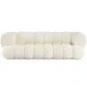 Bouclé Beklede Bank - Moderne Stijl - 2/3 Zits - Gebogen Teddy image 7