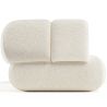 Bouclé Beklede Bank - Moderne Stijl - 2/3 Zits - Gebogen Teddy image 7