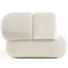 Bouclé Beklede Bank - Moderne Stijl - 2/3 Zits - Gebogen Teddy image 7