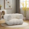 Fauteuil Bekleed met Bouclé Stof - Moderne Stijl - Gebogen Teddy image 7
