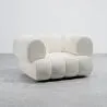 Fauteuil Bekleed met Bouclé Stof - Moderne Stijl - Gebogen Teddy image 7